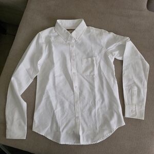 Source Unknown White Button-Down Shirt with Chest Pocket